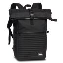 Bench Rolovací batoh na notebook 17″ Hydro quilted roll-top 64188-0100 čierny - predná strana