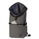 Bench Rolovací batoh na notebook 17″ Hydro quilted roll-top 64188-1700 sivý - otvorený