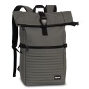 Bench Rolovací batoh na notebook 17″ Hydro quilted roll-top 64188-1700 šedý - predná strana