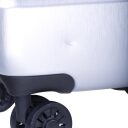 Bugatti Cestovný kufor Corium M 49710143 strieborný