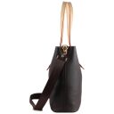 Bugatti Dámska shopper kabelka Ella L 49362502 tmavo hnedá bočný pohľad