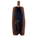 Bugatti Kožená kľúčenka RFID Nobile Key Case 49125107 koňaková