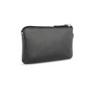 Bugatti Super Slim Key Case - kožená kľúčenka / puzdro na kľúče RFID 49190601 čierne zadná strana
