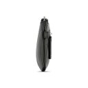 Kožená kľúčenka RFID Bugatti Super Slim Key Case 49190601 čierna z profilu