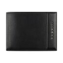 Pánska kožená RFID peňaženka Bugatti Nome Horizontal Wallet With Flap & Zip 49160901 čierna - predná strana