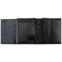 Pánska kožená RFID peňaženka Bugatti Nome Vertical Wallet With Flap 49160801 čierna - vnútorné členenie