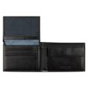 Pánska kožená RFID peňaženka Bugatti Nome Combi Wallet With Flap 49160201 čierna - otvorená