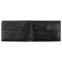 Pánska kožená RFID peňaženka Bugatti Nome Wallet With Flap 49160201 čierna - vnútorné členenie