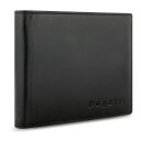 Pánska kožená peňaženka Bugatti Super Slim Wallet With Flap RFID 49190201 čierna - predná strana