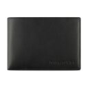 Bugatti Pánska kožená peňaženka Super Slim Wallet With Flap RFID 49190301 čierna - predná strana