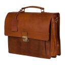 Kožená pracovná taška na notebook 15,6" Scott 9006378.22.24 koňaková bočný náhľad