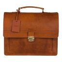 Kožená pracovná taška na notebook 15,6" Scott 9006378.22.24 koňaková