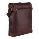 BURKELY Kožená taška messenger Antique Avery  8007918.56.20 hnedá