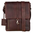 BURKELY Kožená taška messenger Antique Avery 8007918.56.20 hnedá