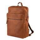 BURKELY Kožený batoh na notebook Antique Avery 8005364.56.24 koňak