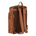 BURKELY Kožený batoh na notebook Antique Avery 8005364.56.24 koňak