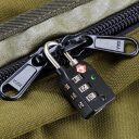 CabinZero palubná batožina / batoh do lietadla Military Green 44L cz091403 zelený - detail zipsu