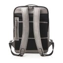 Castelijn & Beerens Elegantný kožený batoh na notebook Victor 409576 GS šedý polstrovaná chrbát