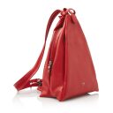 Elegantný dámsky kožený batôžtek do mesta Castelijn & Beerens Babette Nappa Backpack 219814 červený - bočná strana