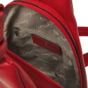 Castelijn & Beerens Elegantný dámsky kožený batôžtek do mesta Babette Nappa Backpack - otvorený