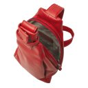 Elegantný dámsky kožený batôžtek do mesta Castelijn & Beerens Babette Nappa Backpack - otvorený