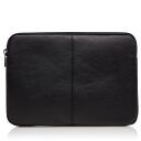Castelijn & Beerens Kožené puzdro na notebook 15,6" Mike 409249 ZW čierne