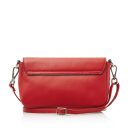 Castelijn & Beerens Dámska kožená RFID kabelka Babette Nappa Clutch 219810 červená - zadná strana