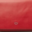 Castelijn & Beerens Babette Nappa Clutch 219810 červená - detail loga korunka