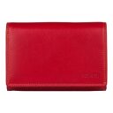 Patchi Dámska kožená peňaženka RFID 3001027.61.55 PATCHI MULTICOLOUR WALLET L červená / multicolor - predná strana