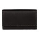 Dámska kožená peňaženka PATCHI WALLET RFID 3001036.61.10 čierna / multicolor - predná strana