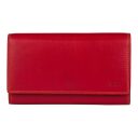 Dámska kožená peňaženka PATCHI WALLET RFID 3001036.61.55 červená / multicolor - predná strana