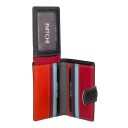 Kožená mini peňaženka RFID BURKELY PATCHI 3001022.61.10 čierna / multicolor