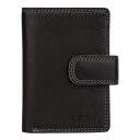 BURKELY PATCHI Kožená mini peňaženka RFID 3001022.61.10 čierna / multicolor