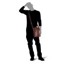 PICARD Kožená pánska taška cez rameno BUDDY  5337 koňak