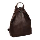Dámsky kožený batoh do mesta The Chesterfield Brand Manchester C58.014101 hnedá s prackou