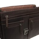 The Chesterfield Brand Kožená aktovka na notebook Stuttgart C40.107101 hnedá