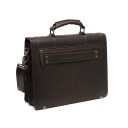 The Chesterfield Brand Kožená aktovka na notebook Stuttgart C40.107101 hnedá - zadná strana
