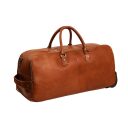 The Chesterfield Brand Kožená cestovná taška na kolieskach C20.002731 JAYVEN koňak