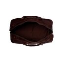 The Chesterfield Brand Kožená cestovná taška - weekender C20.000401 William hnedá priehradky