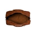The Chesterfield Brand Kožená cestovná taška - weekender C20.000431 William koňak v ruke vnútorné usporiadanie