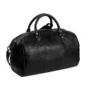 The Chesterfield Brand Kožená cestovná taška - weekender C20.001300 Liam čierna zadná strana