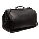 The Chesterfield Brand Kožená cestovná taška - weekender C20.004300 Corfu čierna