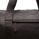 Kožená cestovná taška / weekender Hudson C20.004501 hnedá detail loga The Chesterfield Brand