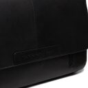 Kožená crossbody taška na notebook The Chesterfield Brand Richard čierna C48.055200 logo