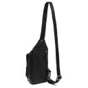The Chesterfield Brand Kožená crossbody taška Riga C58.028400 čierna zadná strana