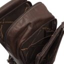 The Chesterfield Brand Kožená crossbody taška Riga C58.028401 hnedá vnútorné priehradky