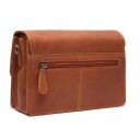 Dámska kožená kabelka do ruky aj na rameno The Chesterfield Brand Lucca C48.127031 koňaková - zadná strana