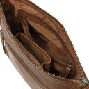 The Chesterfield Brand Kožená kabelka cez rameno / crossbody Faro C48.122831 koňaková vnútorné priehradky