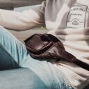 Kožená ľadvinka The Chesterfield Brand Jack C23.000201 hnedá okolo pásu