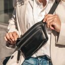 The Chesterfield Brand Kožená ľadvinka okolo ako crossbody Toronto C23.102100 čierna